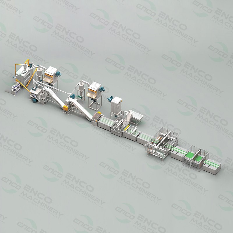 Waste solar panel crushing and sorting system Waste solar panel crushing and sorting system